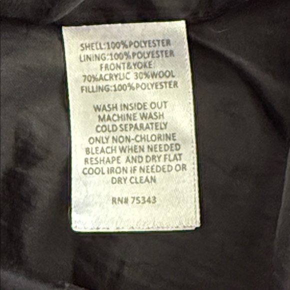 Telluride Clothing Co Full Zip Quilted Puffer Vest Black Gray Snowflake Large - Picture 12 of 12